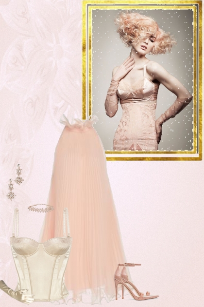 Pink and Ivory- Modna kombinacija