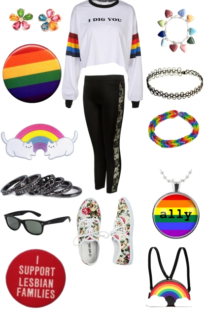 Pride Month Outfit- combinação de moda