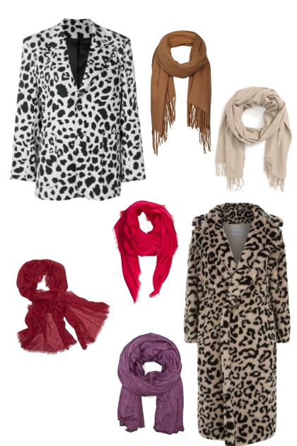 Леопард и платки- Fashion set
