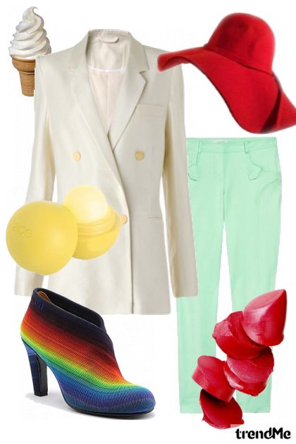 Colourful Rainbow- Combinazione di moda