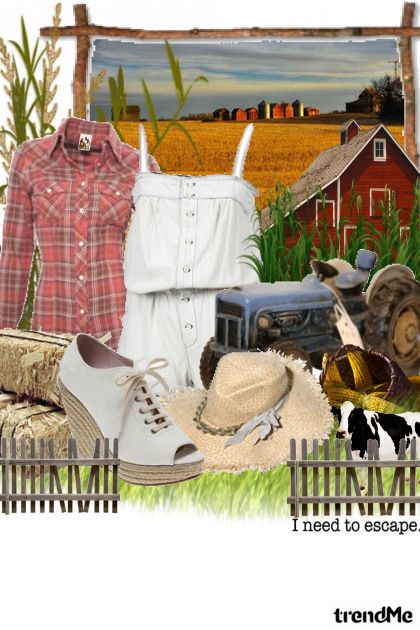 The Girl in the Farmhouse- Combinazione di moda