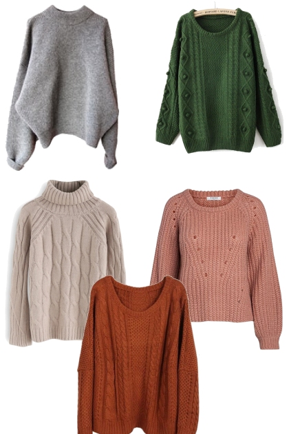 толстый свитер- Combinazione di moda