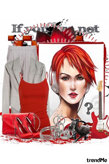 Red like her head- combinação de moda