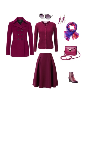  total look фиолет- Модное сочетание