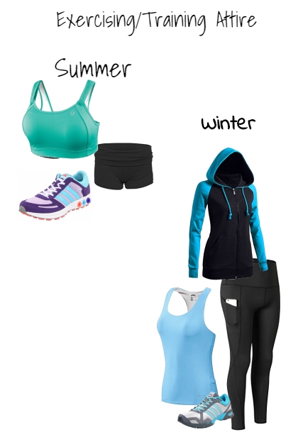 Exercising/Training Attire- Fashion set