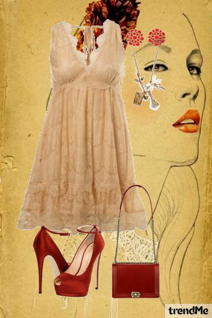vintage nude- Модное сочетание