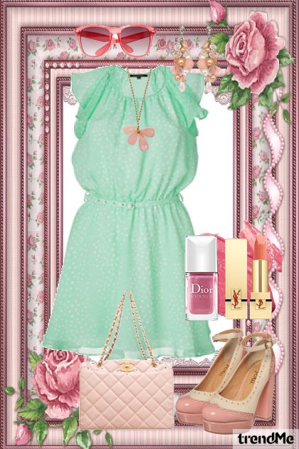 romantico verde- Fashion set