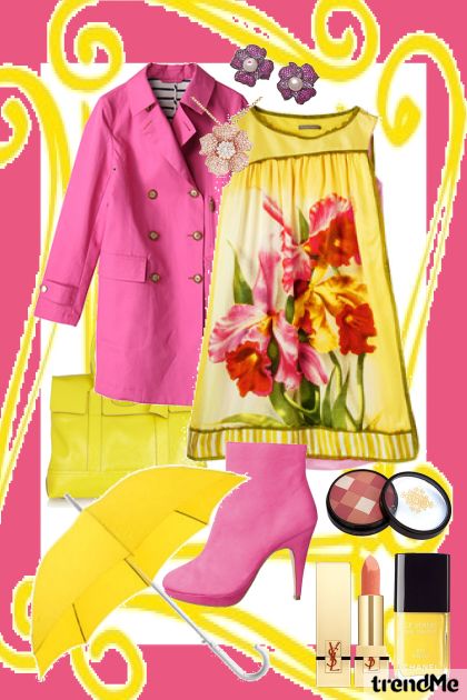 amarelo&rosa- Modna kombinacija