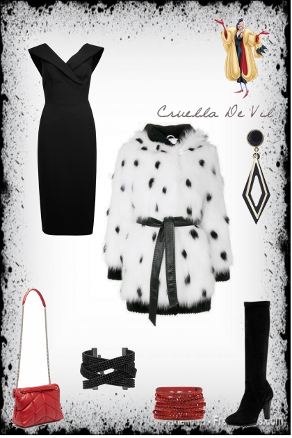 Cruella Inspired- Fashion set