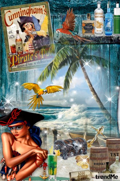 Welcome to The Pirate's Cove Bar- Fashion set