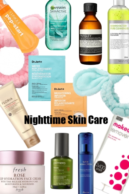 Nighttime Skin Care- combinação de moda