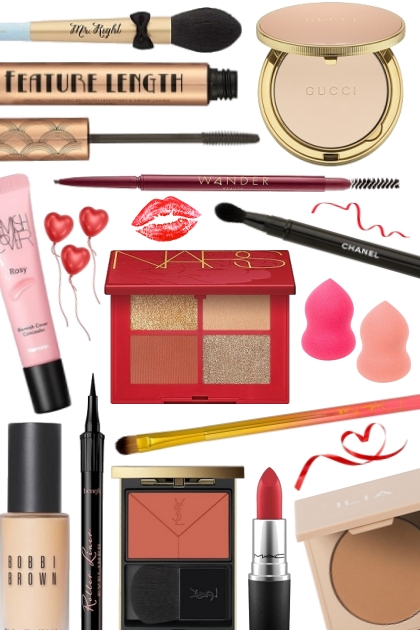 Valentine's day Makeup- combinação de moda
