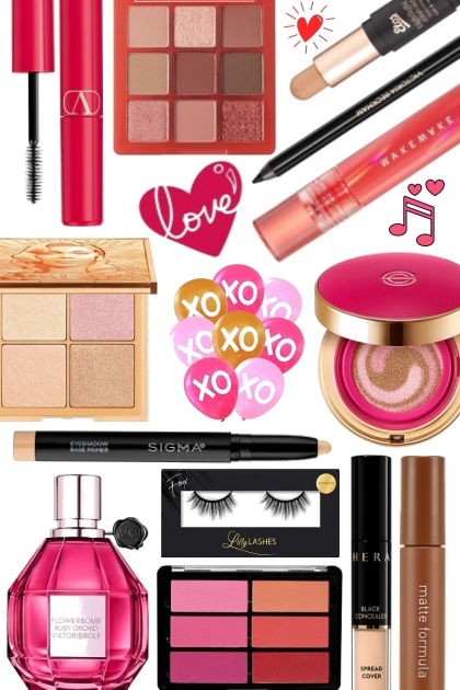 Valentine's day Makeup- Fashion set