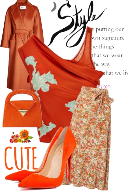 Style in orange- Fashion set