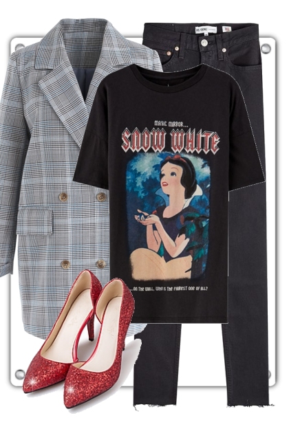 Rockin Snow white- Combinazione di moda