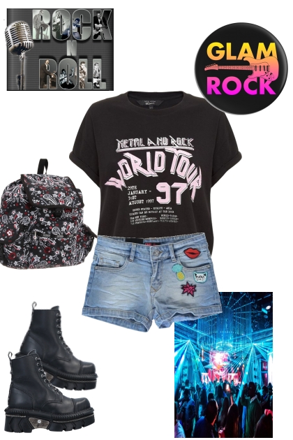 Glam rock- Combinaciónde moda