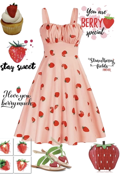 Sweet Strawberry- Combinaciónde moda