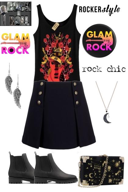 Rocker Style- Combinaciónde moda