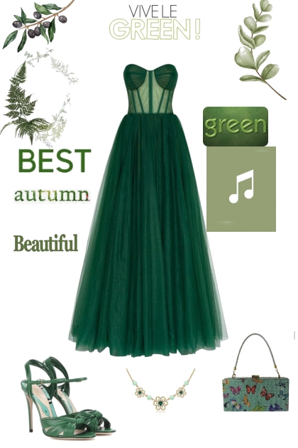 BEAUTIFUL green- Combinaciónde moda