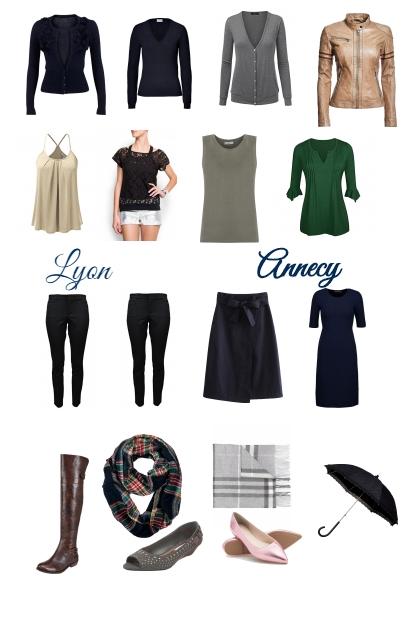 Lyon et Annecy packing list- Fashion set