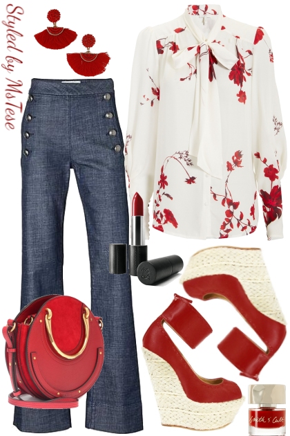 Red Blossom- Fashion set