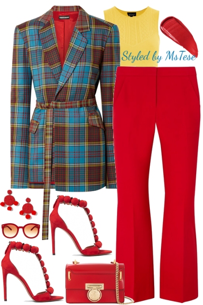 It's a Red kind of day.- Fashion set
