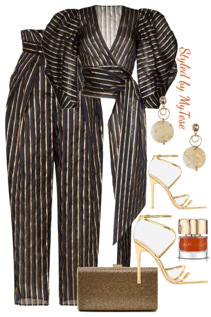Gold Pinstripes- Fashion set