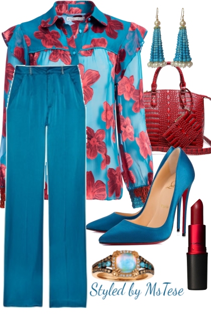 Floral Print Fab- Combinazione di moda