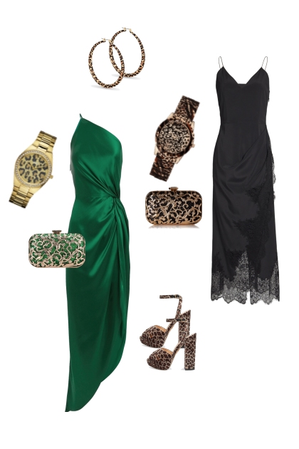 зелено-черное- Combinazione di moda