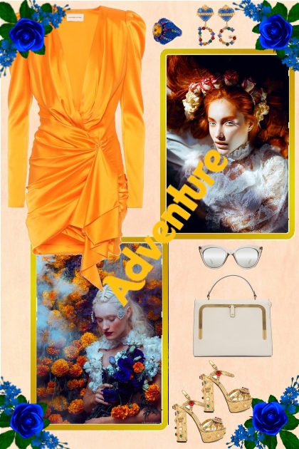 Orange adventure- combinação de moda