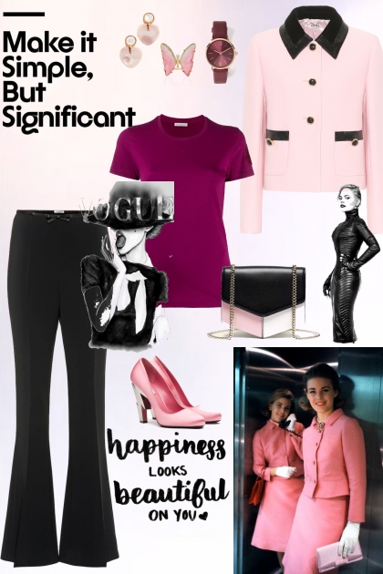 The power of pink- Combinazione di moda