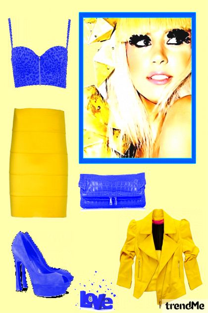 Blue & yellow- Modna kombinacija
