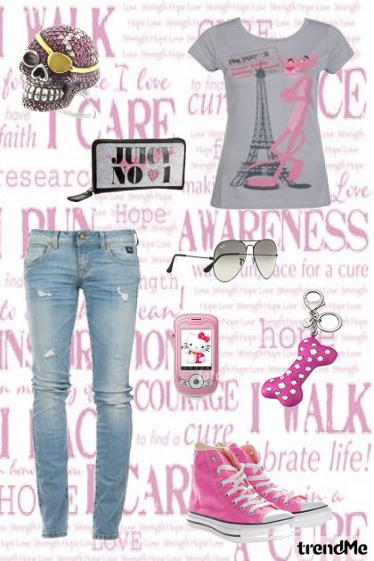 Pink Panter- combinação de moda