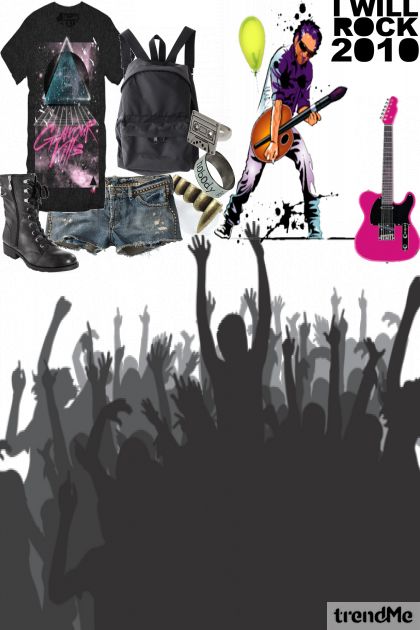 Rock concert- Combinazione di moda