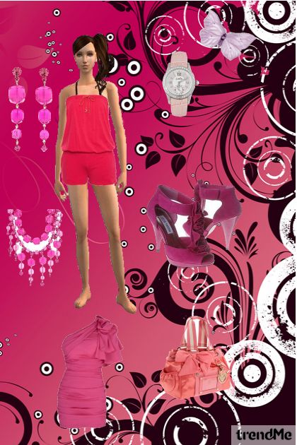 roza- combinação de moda