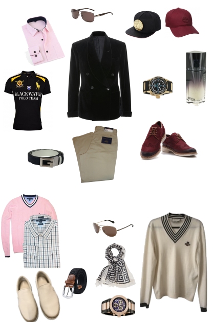  men club style- Combinazione di moda