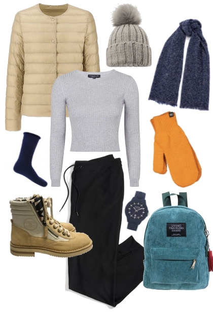 Winter Day Exploring- Combinaciónde moda