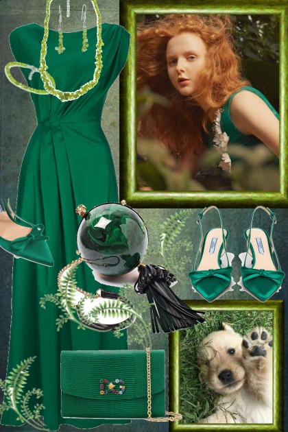 deep green- Combinazione di moda