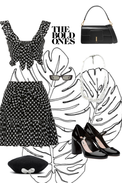 BLACK AND WHITE FOR THE SPRING- Fashion set