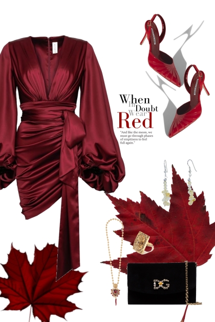 LADY IN RED- Modna kombinacija