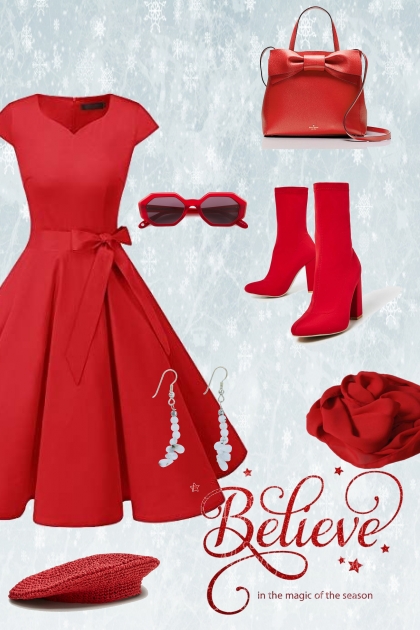 PERFECT RED- Modna kombinacija