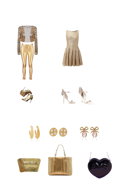Gold Glitter- Combinazione di moda