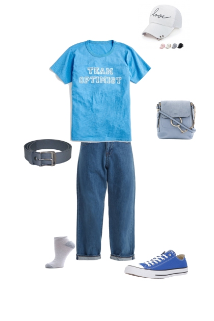 синий монохром- Fashion set