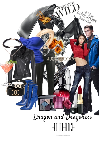 Drqagon and Dragoness- One more Time Baby- Fashion set