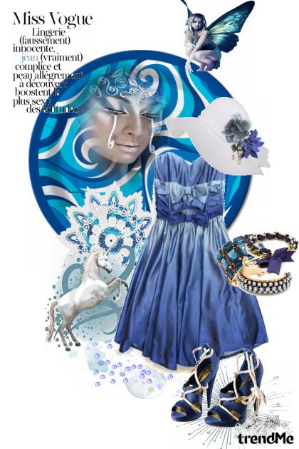 Blue Miss Vogue- Fashion set