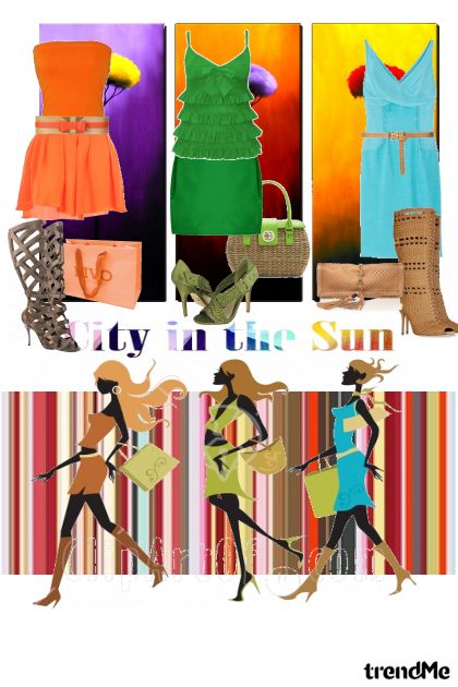 City in the sun...I am in shoping- コーディネート