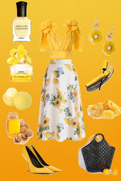 Sunflowers- combinação de moda
