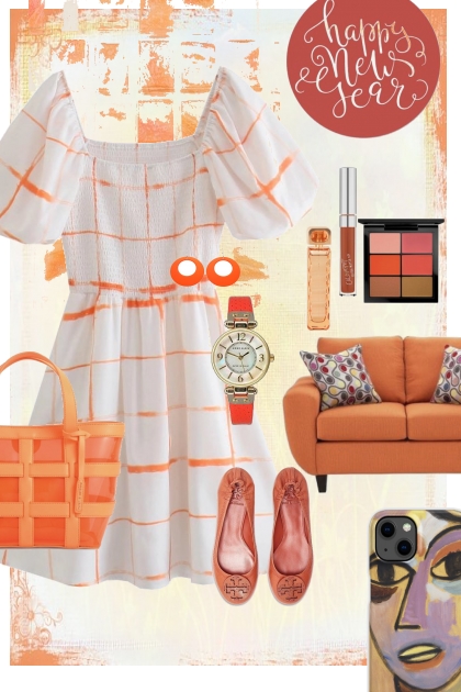 An Orange New Year- Fashion set