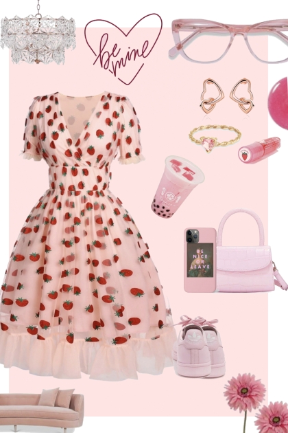 Strawberries and Pink- Fashion set