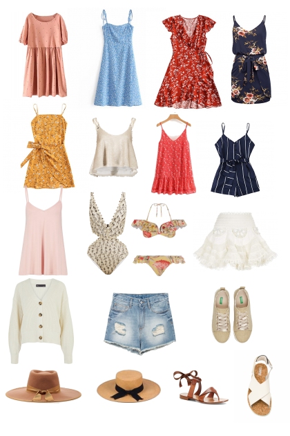 Packing list for the Philippines with swimsuit- Fashion set
